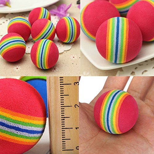 Schaumstoffball in Regenbogenfarben für Katzen